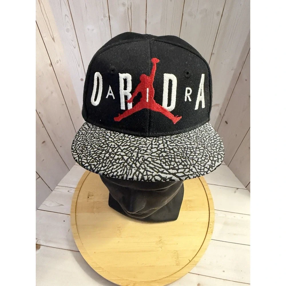 Air Jordan Infant Snapback Hat Black Red Jumpman Logo Adjustable Nike Cap